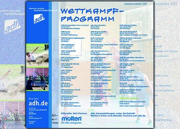 Das adh-Wettkampfprogramm im Sommersemester 2017
