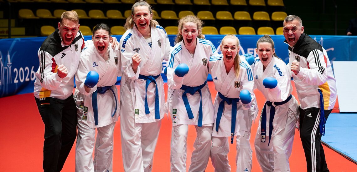 Duale Karriere: Vierter EM-Titel in Folge für das deutsche Karate-Team