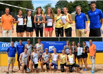 Wolf² und Karnbaum/Niemczyk siegen bei DHM Beachvolleyball in München