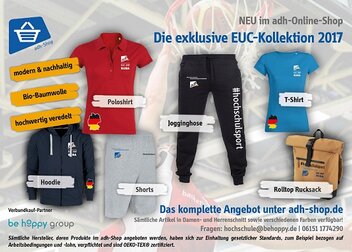 Exklusive EUC-Kollektion im adh-Shop verfügbar