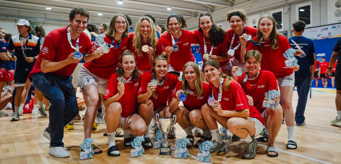 EUSA Games 2026: Silber für Basketball Frauen der WG Freiburg