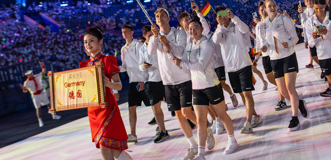 Deutsche Studierenden-Nationalmannschaft 2023 in Chengdu (Foto: Arndt Falter)
