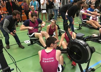 Schnelle Rennen und gute Stimmung bei der dritten DHM Ergorudern in Mosbach