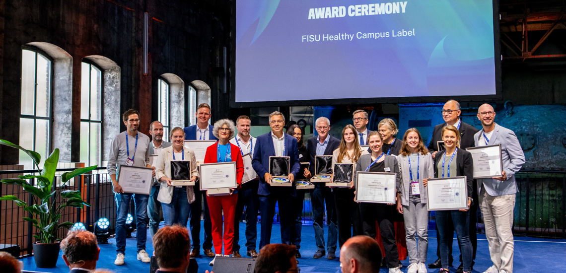 FISU World Conference: Neun deutsche Hochschulen mit dem Healthy Campus Label ausgezeichnet