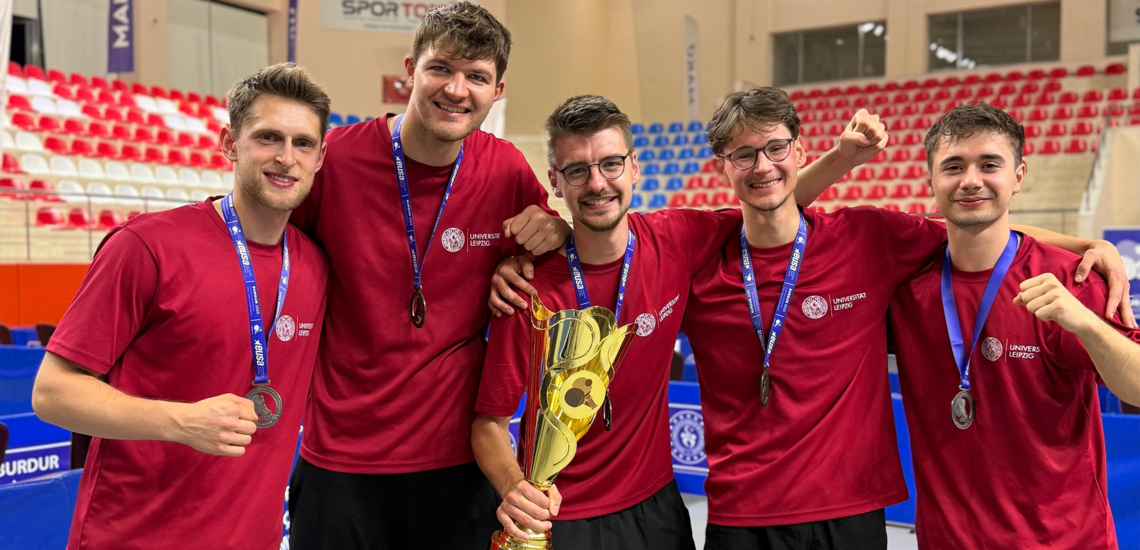 Uni Leipzig glänzt mit Team-Silber bei EUC Tischtennis