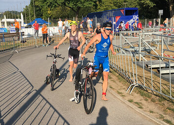 DHM Triathlon in Essen bei Traumwetter