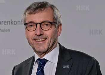 Wirkungsvoller Austausch mit HRK-Präsidenten Professor Dr. Walter Rosenthal 