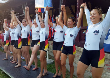 Gold für die Einer bei der 10. EUC Rudern in Subotica