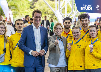 Deutscher Empfang: Team Studi als sportliche Botschafterinnen und Botschafter für Deutschland geehrt