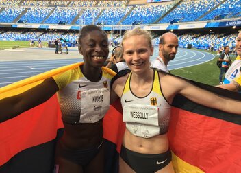 Napoli 2019 – Wessolly und Kwayie holen Silber und Bronze über die 200m