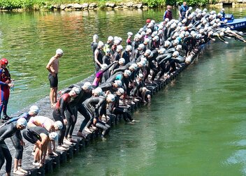 DHM Triathlon: Spannender Wettkampftag bei sommerlichen Temperaturen in Ulm