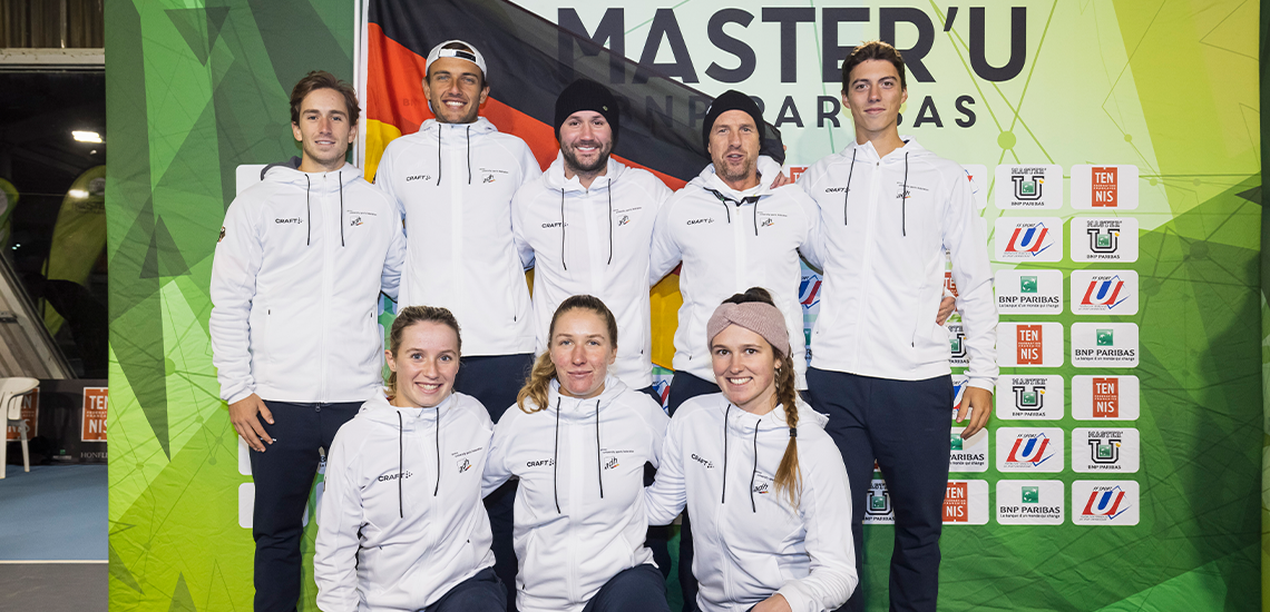 7. Platz für Deutsche Studierenden-Nationalmannschaft bei Master U Tennis 2023 