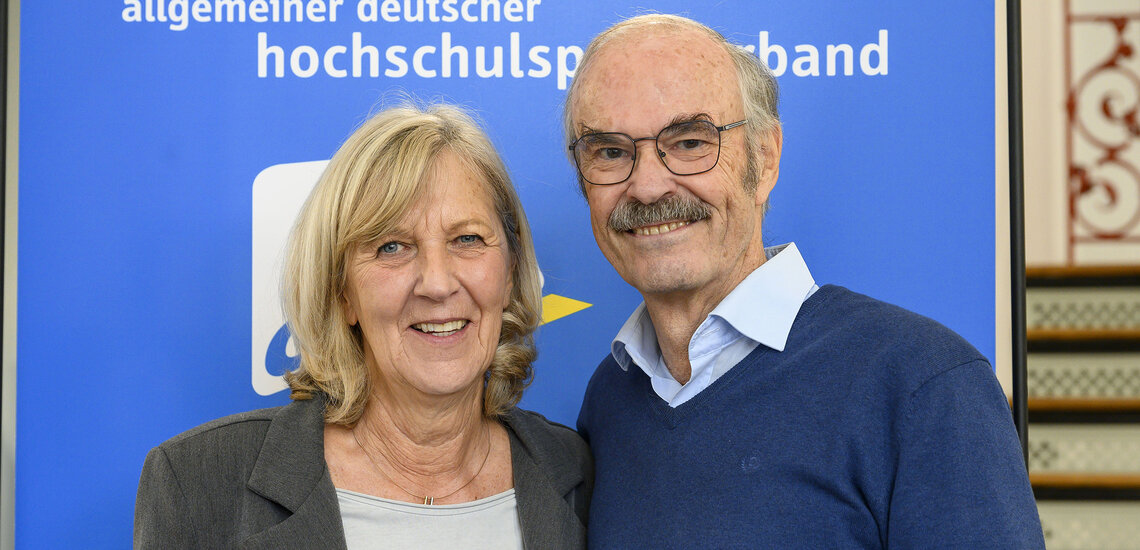 Martina Rost und Prof. Lothar Bösing; Foto: Jan Vetter