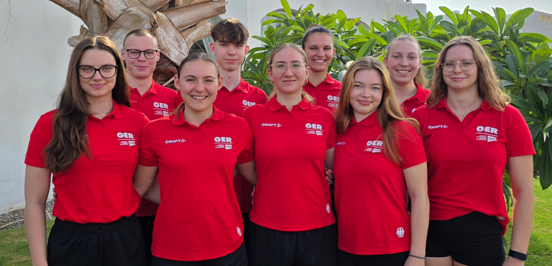 Team Studi bereit für WUC Finswimmimg 2026