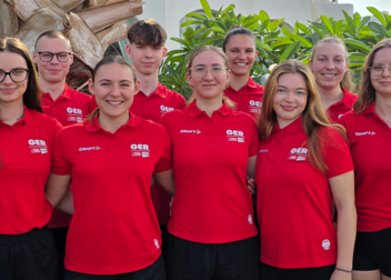 Team Studi bereit für WUC Finswimmimg 2026