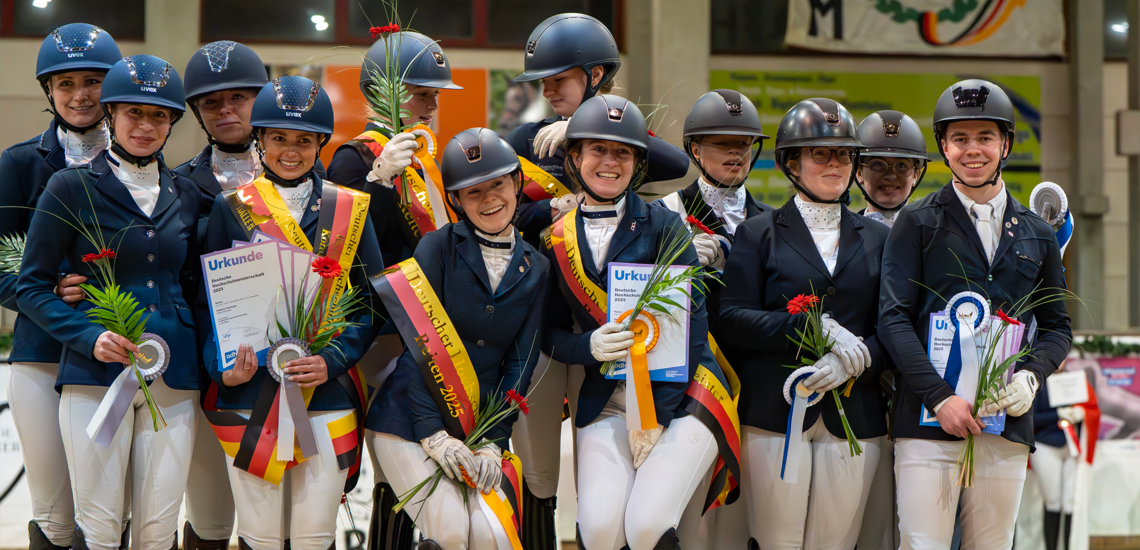 DHM Reiten 2025: WG Gießen gewinnt Mannschaftswertung