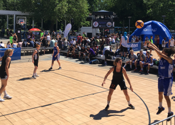 DHM 3x3 Basketball auf dem Bahnhofsvorplatz in Göttingen