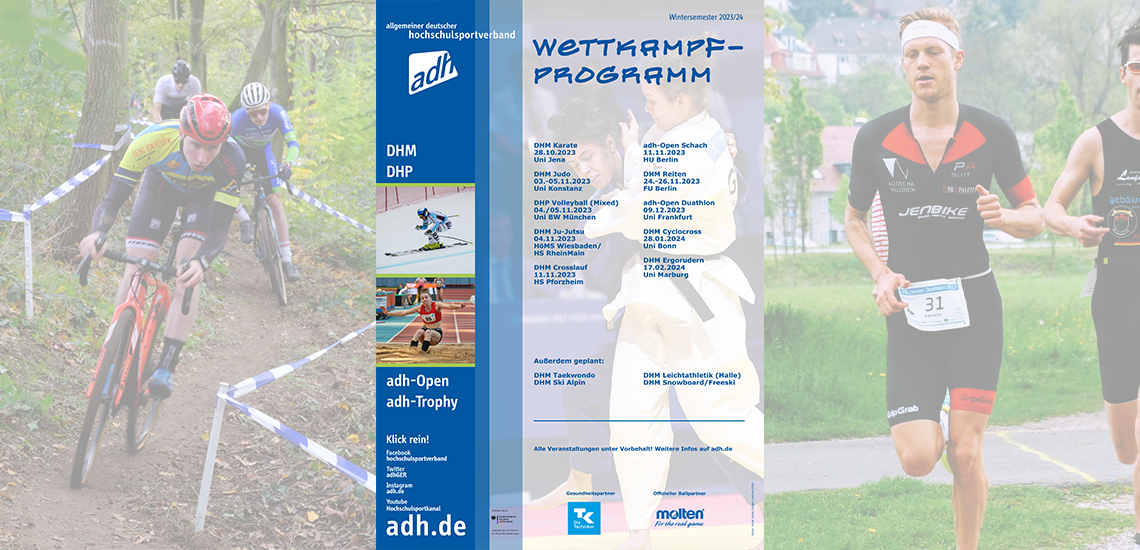 Wettkampfprogramm für das Wintersemester 2023/24 ist online